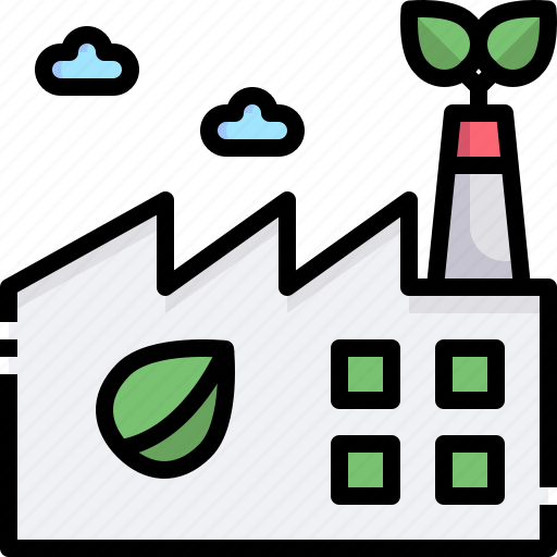 Eco, factory, green, energy, sustainability, industry icon - Download on Iconfinder