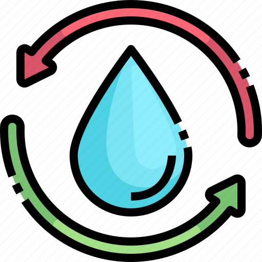 Water, cycle, energy, ecology, environment, drop icon - Download on Iconfinder