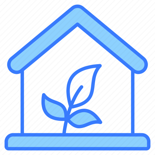 Eco, house, home, greenhouse, ecology, leaves, accommodation icon - Download on Iconfinder