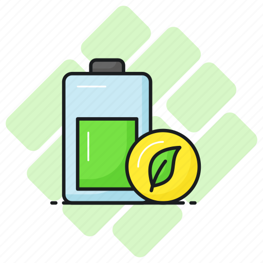 Eco, battery, ecology, energy, power, ecological, leaf icon - Download on Iconfinder