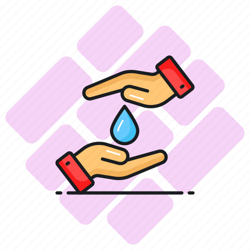 Save, care, water, hands, protection, aqua, droplet icon - Download on Iconfinder