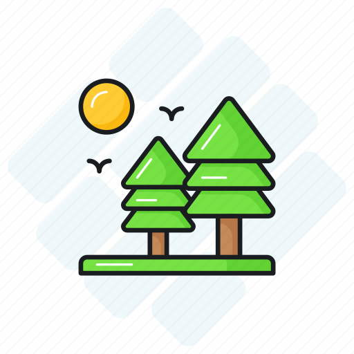 Trees, forest, landscape, nature, view, garden icon - Download on Iconfinder