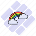 rainbow, weather, climate, spectrum, forecast, cloudy, colores
