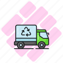 recycle, truck, trash, recycling, transportation, vehicle, transport