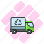recycle, truck, trash, recycling, transportation, vehicle, transport 