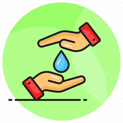 Save, care, water, hands, protection, aqua, droplet icon - Download on Iconfinder