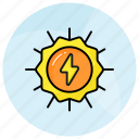 solar, energy, power, natural, sunlight, thunderbolt, renewable