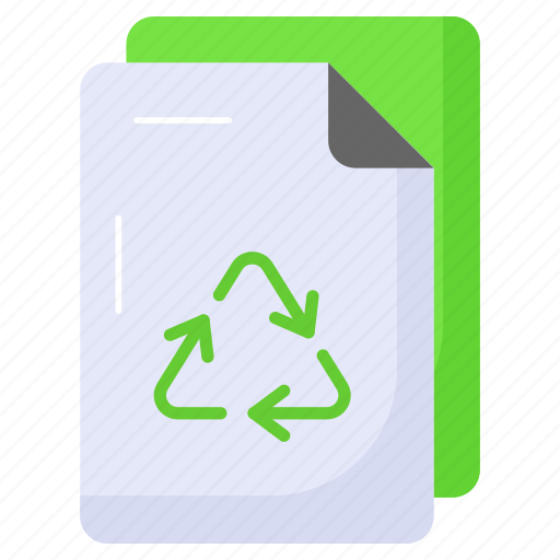 Paper, recycling, recycle, reprocess, document, reuse, sheet icon - Download on Iconfinder