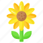 sunflower, flower, floral, plant, petals, helianthus, blooming 