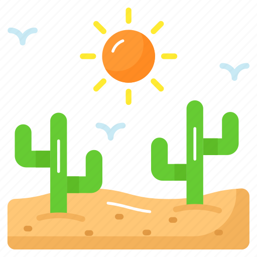 Desert, sun, cactus, sunshine, sand, sunny, day icon - Download on Iconfinder