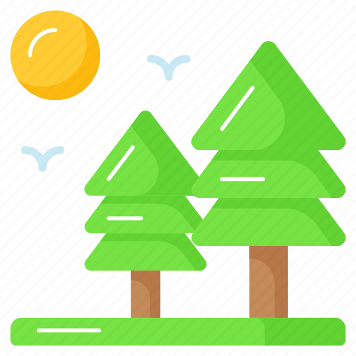 Trees, forest, landscape, nature, view, garden icon - Download on Iconfinder