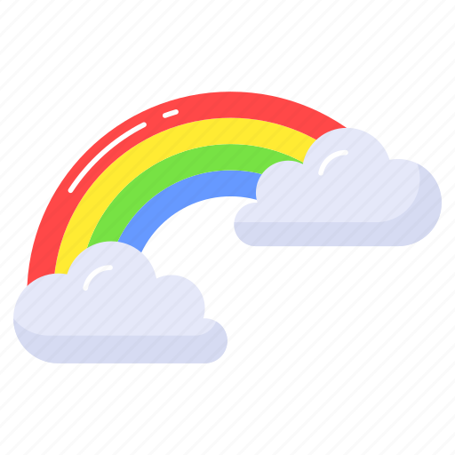 Rainbow, weather, climate, spectrum, forecast, cloudy, colores icon - Download on Iconfinder