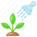watering, plants, nature, gardening, plantation, eco, sprinkling