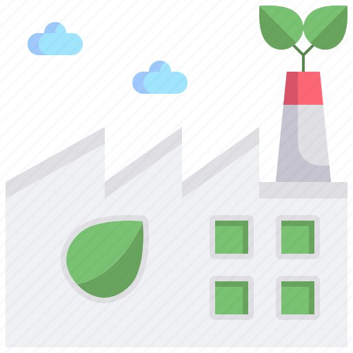 Eco, factory, green, energy, sustainability, industry icon - Download on Iconfinder