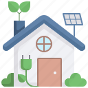 eco, house, green, solar, ecology, environment