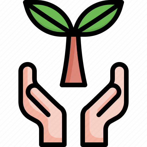 Plant, hand, farming, ecology, environment, sprout, eco icon - Download on Iconfinder