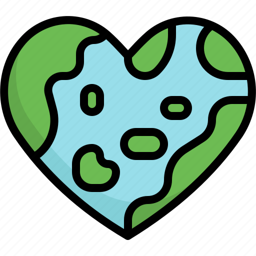 Heart, love, ecology, environment, planet, mother earth day, save the world icon - Download on Iconfinder