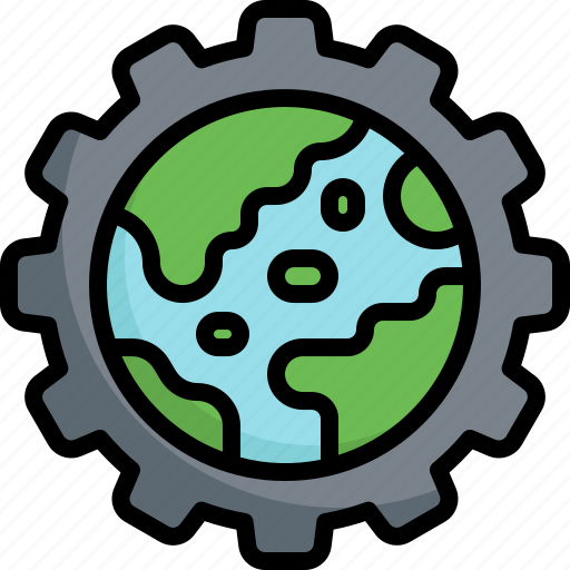 Earth, day, planet, environment, world, gear, mother earth day icon - Download on Iconfinder
