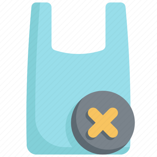 No, plastic, bag, single, use, ecology, environment icon - Download on Iconfinder