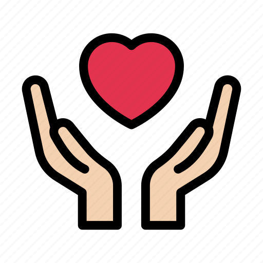 Hand, love, care, motherday, heart icon - Download on Iconfinder