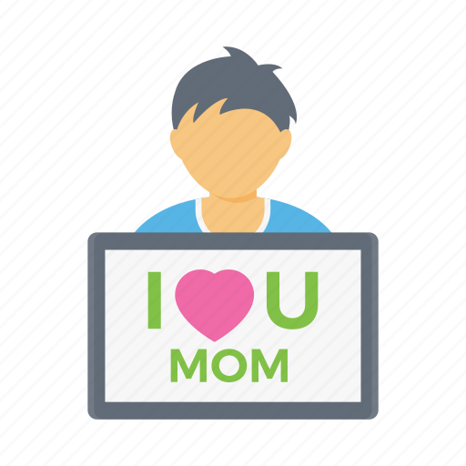Mom, love, wishing, motherday, son icon - Download on Iconfinder