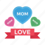 love, mom, motherday, celebration, balloon 