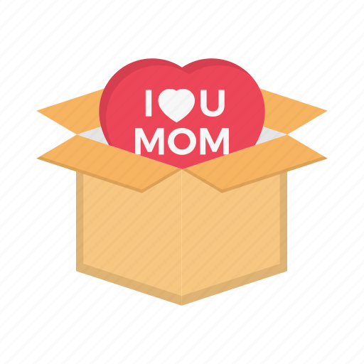 Motherday, mom, love, heart, box icon - Download on Iconfinder