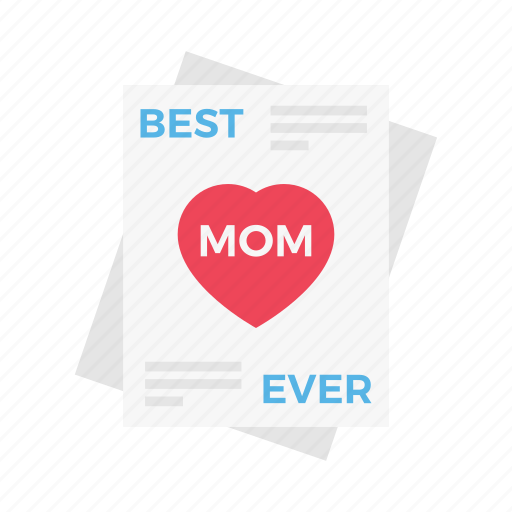 Motherday, card, wishing, love, mom icon - Download on Iconfinder
