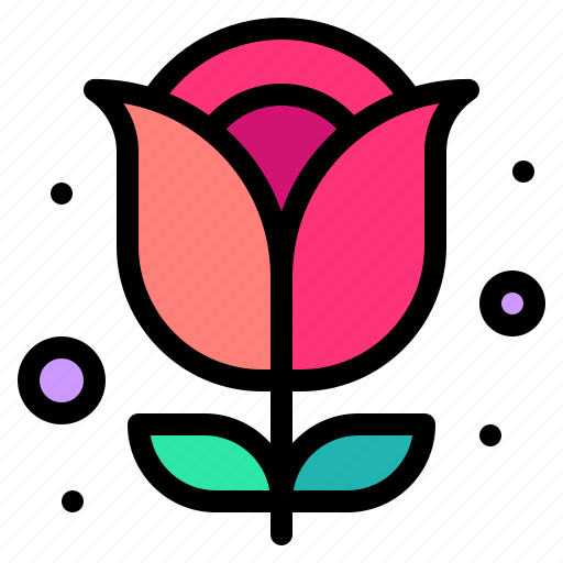 Rose, red, flower, love, and, romance, botanical icon - Download on Iconfinder