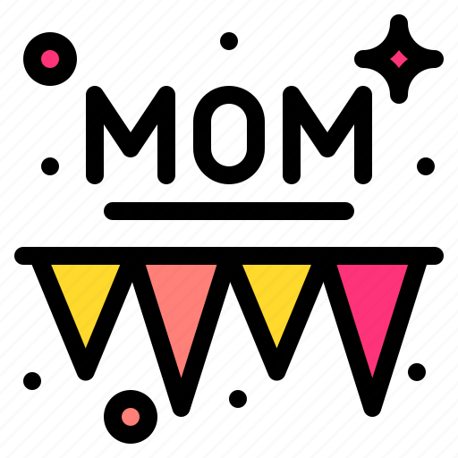 Garland, mother, day, mom, party, time, date icon - Download on Iconfinder