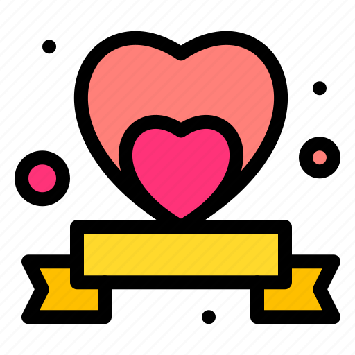Ribbon, heart, love, party, and, rommance icon - Download on Iconfinder