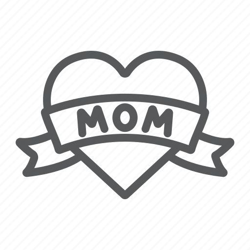 Day, heart, inscription, love, mom, mother icon - Download on Iconfinder