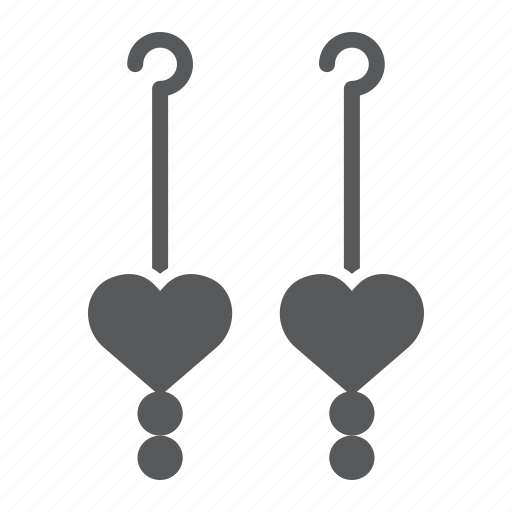 Earrings, heart, jewel, jewelry, love icon - Download on Iconfinder