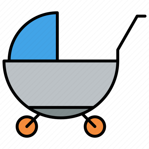 Stroller, baby, kid, mothers day icon - Download on Iconfinder