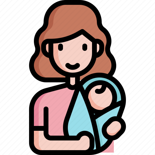Mom, family, baby, kid, child, woman, motherhood icon - Download on Iconfinder