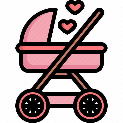Baby, kid, pushchair, buggy, stroller, carriage, children icon - Download on Iconfinder