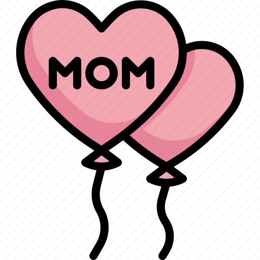Mom, heart, balloon, mother, mothers, day icon - Download on Iconfinder