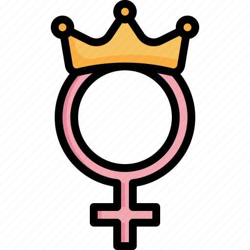 Female, woman, mom, gender, crown, symbol, mothers day icon - Download on Iconfinder
