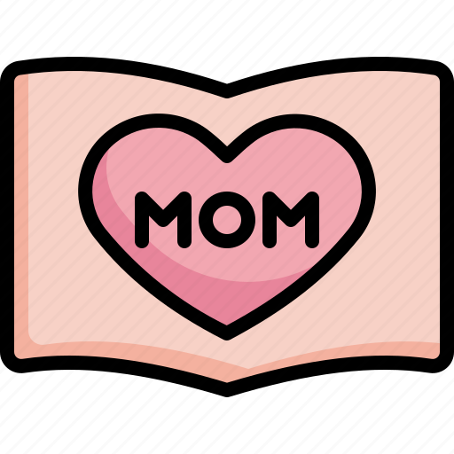 Card, mom, greeting, mothers, day, heart, love icon - Download on Iconfinder