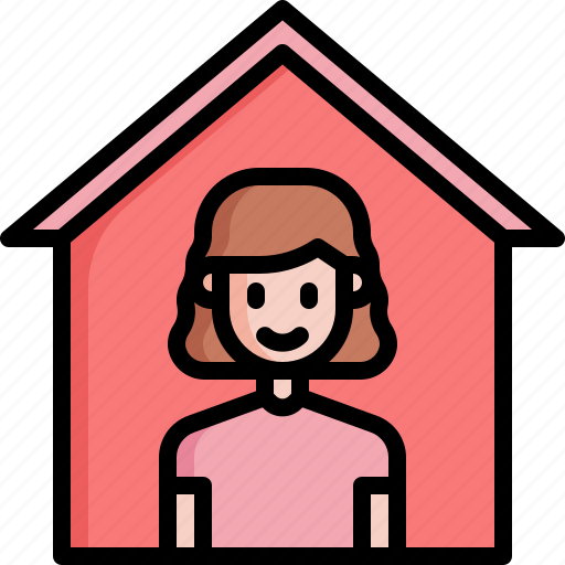 Woman, home, house, mothers, day, mom icon - Download on Iconfinder