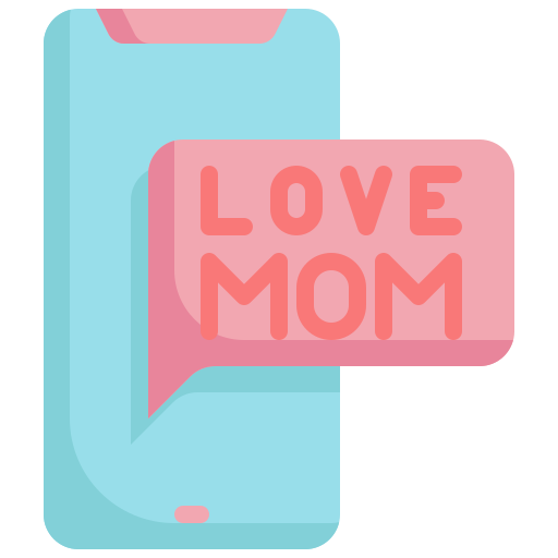 Mobile, message, love, mom, smartphone, mothers, day icon - Free download