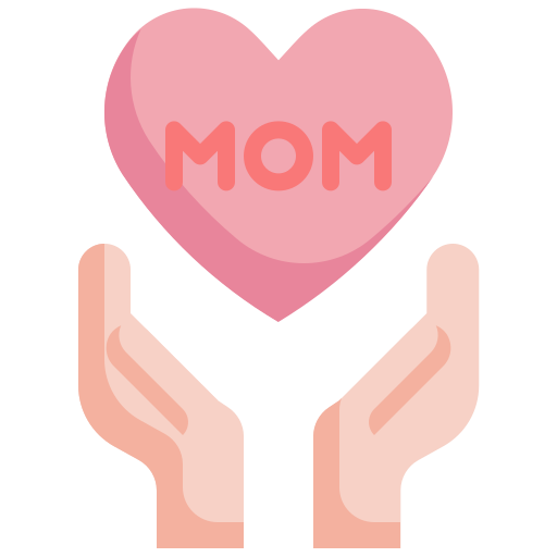 Heart, love, mom, mothers, day, hand icon - Free download