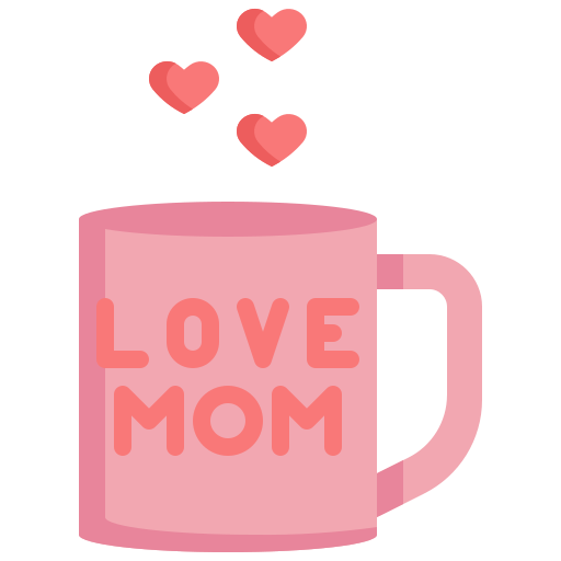 Mug, hot, cup, drinks, mom, love, mothers day icon - Free download