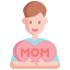 son, mom, boy, heart, love, child, mothers day 