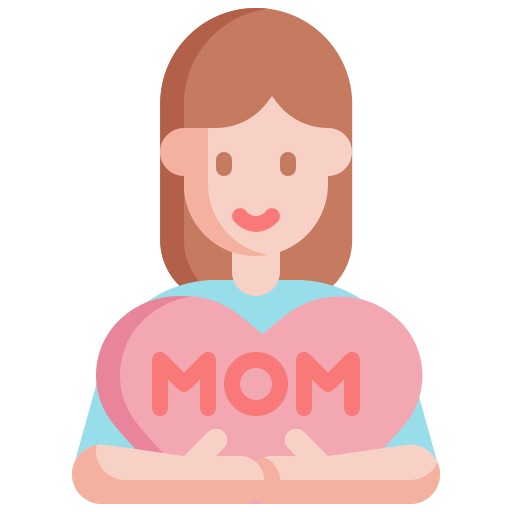 Daughter, mom, girl, mothers, day, heart, love icon - Free download