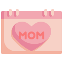calendar, heart, mom, mothers, day, mother, date