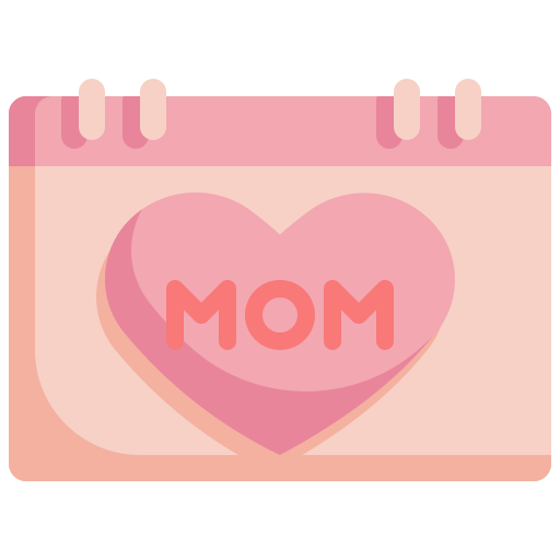Calendar, heart, mom, mothers, day, mother, date icon - Free download