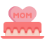 dessert, cake, mothers, day, mom, heart 