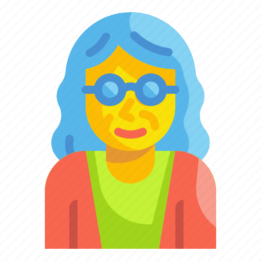 Elderly, grandmother, people, profile, user, woman, women icon - Download on Iconfinder