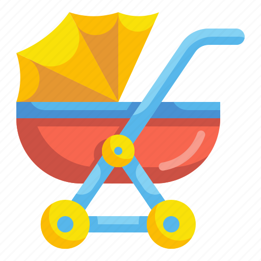 Baby, childhood, doll, kid, motherhood, stroller, toy icon - Download on Iconfinder